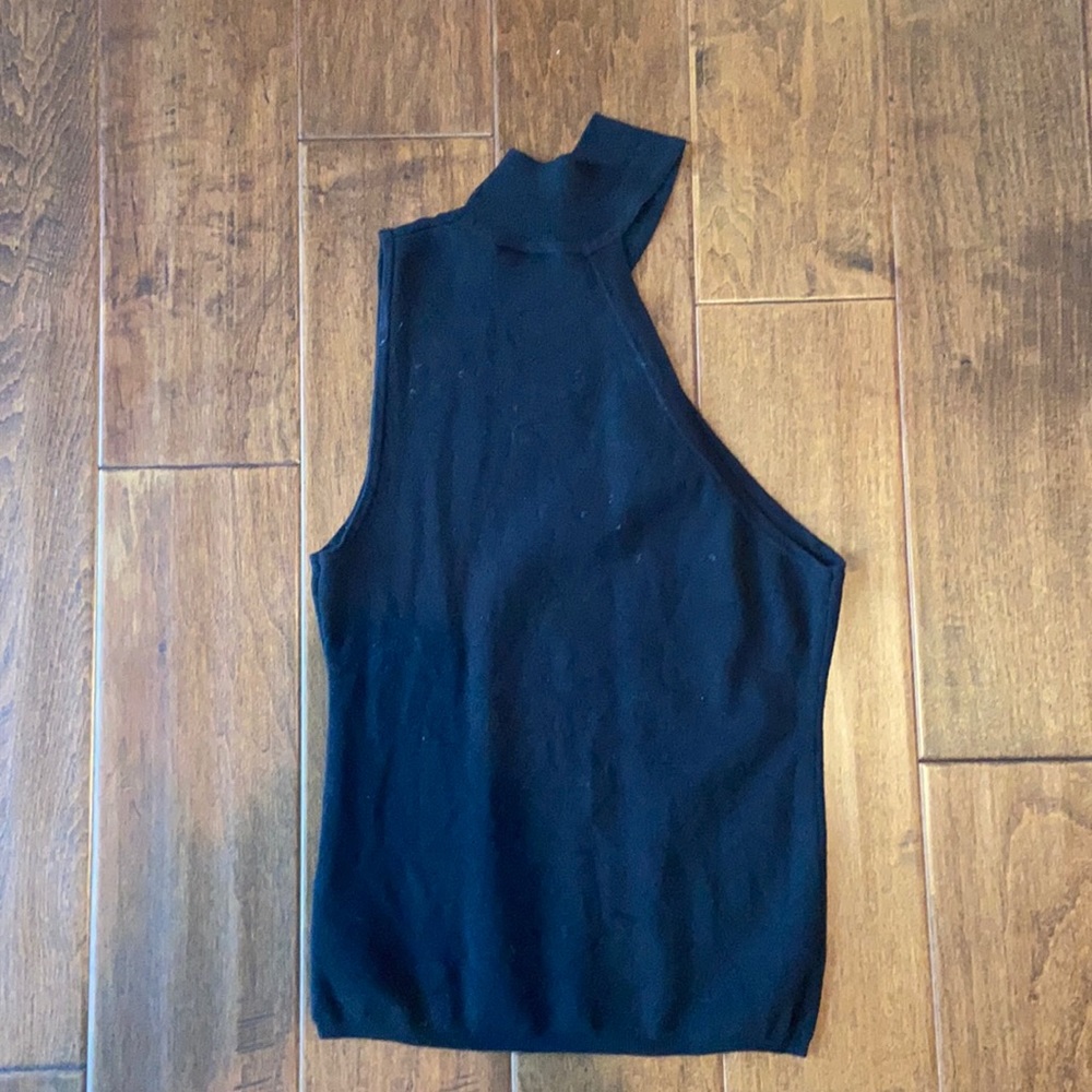 Super cute black sweater tank top from Vici.